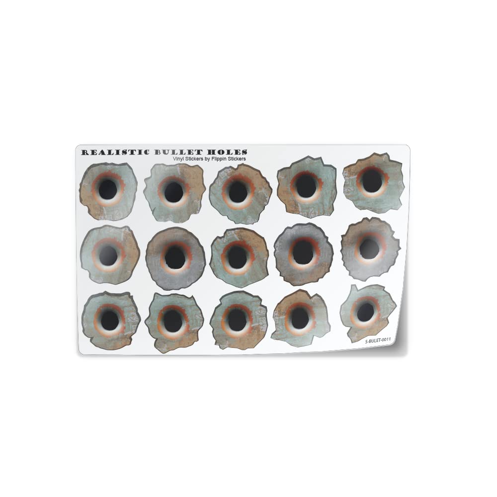 Amazon.com: Realistic Bullet Hole (Bullethole) 3D Stickers - Small